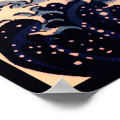 神奈川素晴らし山富士日本海の波 ポスター (角)