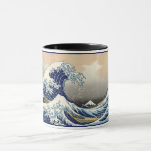 神奈川素晴らし山富士日本海の波 マグカップ