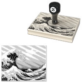 神奈川素晴らし山富士日本海の波 ラバースタンプ (押印)