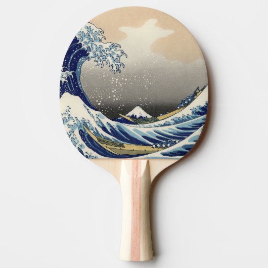 神奈川素晴らし山富士日本海の波 卓球ラケット (裏面)
