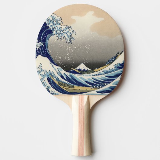神奈川素晴らし山富士日本海の波 卓球ラケット (正面)