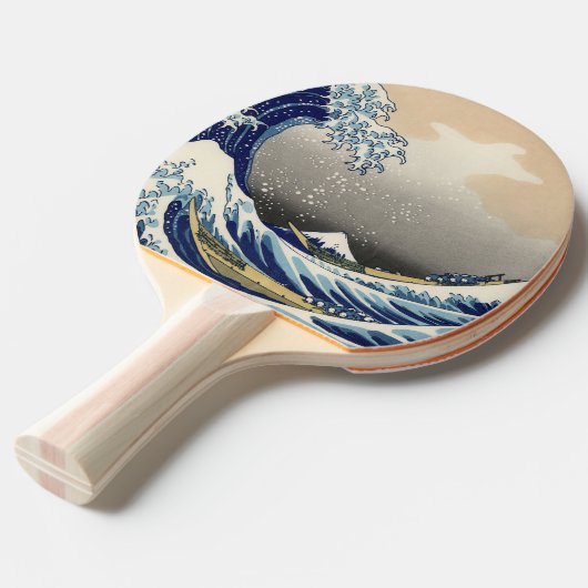 神奈川素晴らし山富士日本海の波 卓球ラケット (正面アングル)