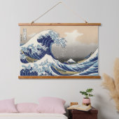 神奈川素晴らし山富士日本海の波 吊り下げ型タペストリー (寝室)