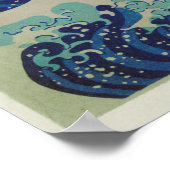 神奈川素晴らし木版画日本のの波 ポスター (角)