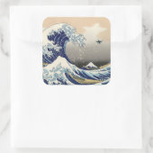 神奈川素晴らし沖のドローン波 スクエアシール (バッグ)