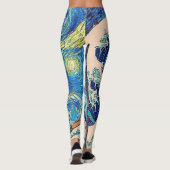 神奈川素晴らし沖の波の星の夜 レギンス (裏面)