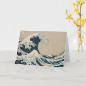 神奈川素晴らし沖の波 カード (黄色い花)