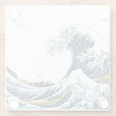 神奈川素晴らし沖の波 ガラスコースター (裏面)