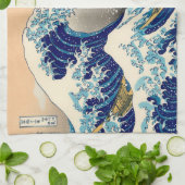 神奈川素晴らし沖の波 キッチンタオル (折り畳み)