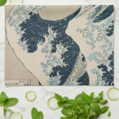 神奈川素晴らし沖の波 キッチンタオル (折り畳み)