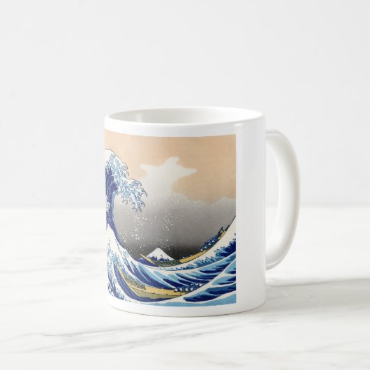 神奈川素晴らし沖の波 コーヒーマグカップ (正面右)