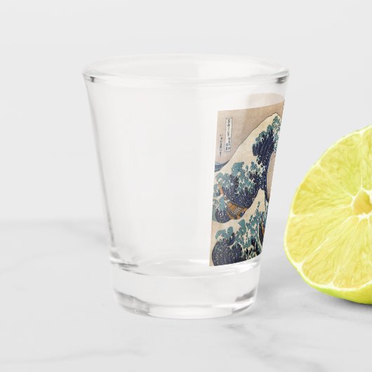 神奈川素晴らし沖の波 ショットグラス (左)
