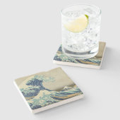 神奈川素晴らし沖の波 ストーンコースター (横)