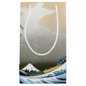 神奈川素晴らし沖の波 スモールペーパーバッグ (正面)