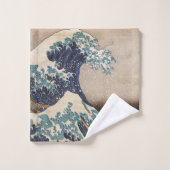 神奈川素晴らし沖の波 バスタオルセット (ウォッシュタオル)