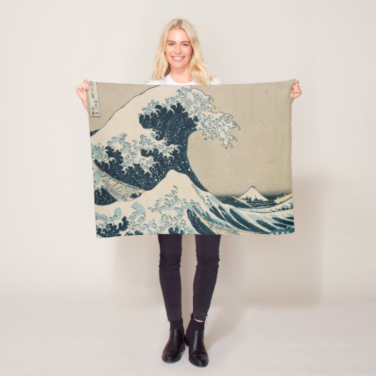 神奈川素晴らし沖の波 フリースブランケット (インサイチュ)