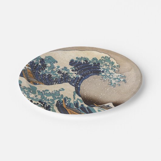 神奈川素晴らし沖の波 ペーパープレート (アングル)