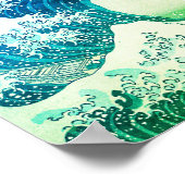 神奈川素晴らし沖の波 ポスター (角)