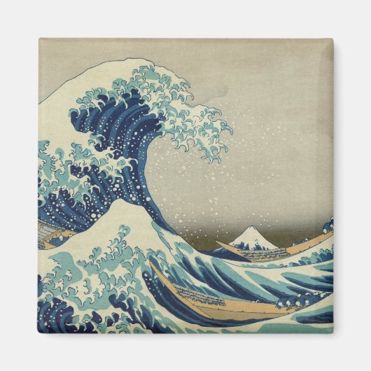 神奈川素晴らし沖の波 マグネット (正面)