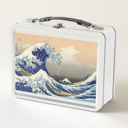 神奈川素晴らし沖の波 メタルランチボックス (正面)