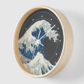 神奈川素晴らし沖の波 壁時計 (傾斜)