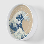 神奈川素晴らし沖の波 壁時計 (傾斜)