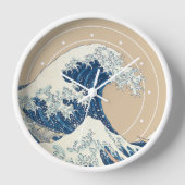 神奈川素晴らし沖の波 壁時計 (正面)