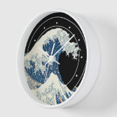 神奈川素晴らし沖の波 壁時計 (傾斜)