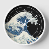 神奈川素晴らし沖の波 壁時計 (正面)