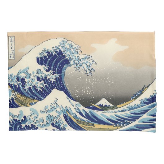 神奈川素晴らし沖の波 枕カバー (正面)