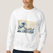 神奈川素晴らし沖の波 – 葛飾北斎 スウェットシャツ (正面)