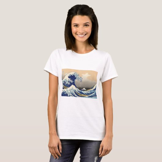 神奈川素晴らし沖の波 Tシャツ (正面フル)