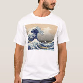 神奈川素晴らし沖の波 Tシャツ (正面)