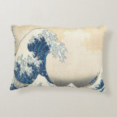 神奈川素晴らし浮世絵の波日本の アクセントクッション (裏面)