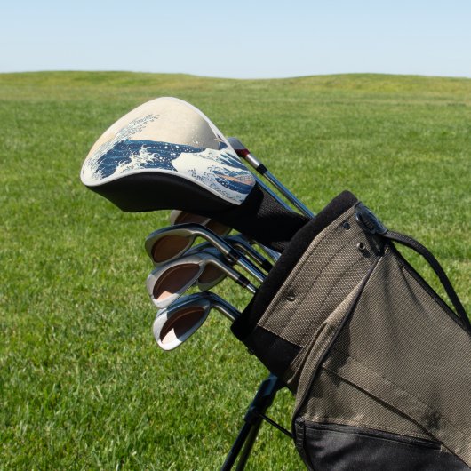 神奈川素晴らし浮世絵の波日本の ゴルフヘッドカバー (インサイチュ)