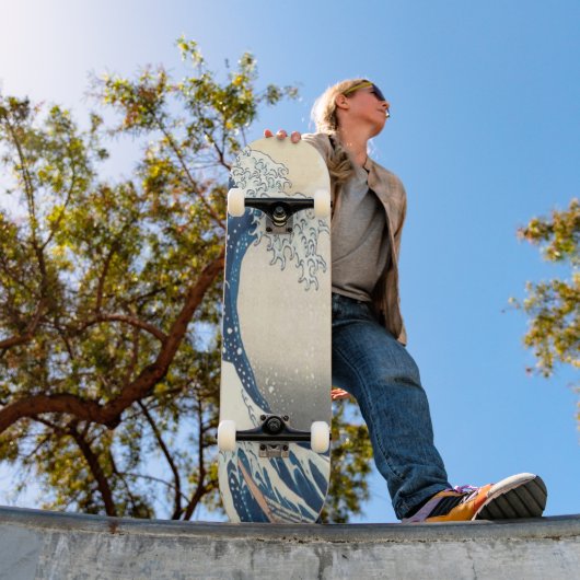 神奈川素晴らし浮世絵の波日本の スケートボード (室外1)