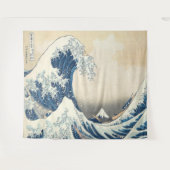 神奈川素晴らし浮世絵の波日本の タペストリー (正面(横))