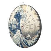 神奈川素晴らし浮世絵の波日本の ダーツボード (正面右)