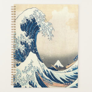 神奈川素晴らし浮世絵の波日本の プランナー手帳