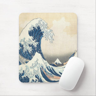 神奈川素晴らし浮世絵の波日本の マウスパッド