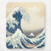神奈川素晴らし浮世絵の波日本の マウスパッド (正面)
