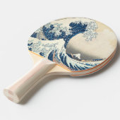 神奈川素晴らし浮世絵の波日本の 卓球ラケット (正面アングル)