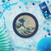 神奈川素晴らし美術の波日本の動/日本の写真 ペーパープレート (パーティー)