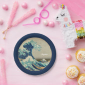 神奈川素晴らし美術の波日本の動/日本の写真 ペーパープレート (パーティー)