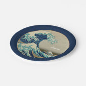 神奈川素晴らし美術の波日本の動/日本の写真 ペーパープレート (アングル)