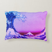 神奈川素晴らし美術の波日本の動/日本 アクセントクッション (裏面)