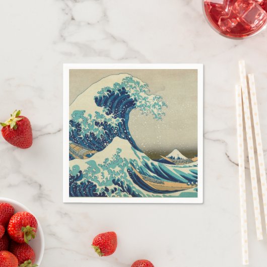 神奈川素晴らし美術の波日本の動/日本 スタンダードカクテルナプキン (インサイチュ)