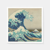 神奈川素晴らし美術の波日本の動/日本 スタンダードカクテルナプキン (正面)