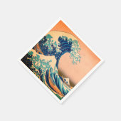 神奈川素晴らし美術の波日本の動/日本 スタンダードカクテルナプキン (角)