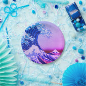 神奈川素晴らし美術の波日本の動/日本 ペーパープレート (パーティー)